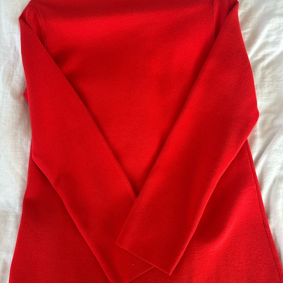 Zara Bold Red Knit Sweater - Picture 8 of 8